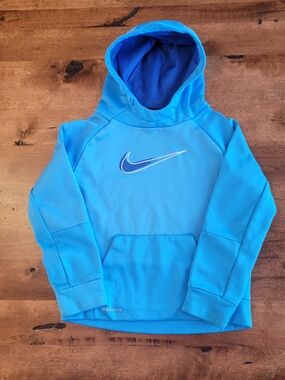 Nike Kids' Blue Dri-FIT Pullover Hoodie